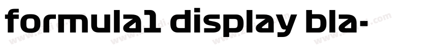 formula1 display bla字体转换 formula1 display bla字体转换
